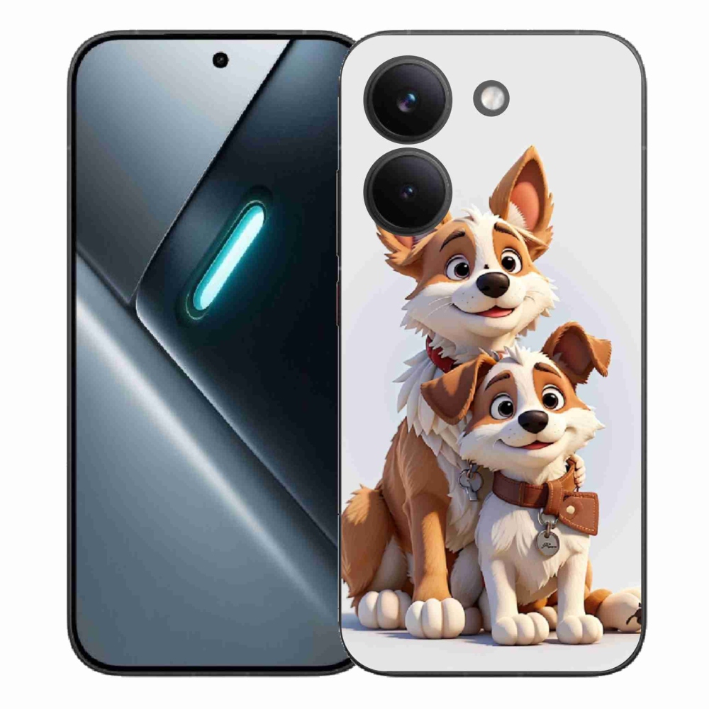 Gelový kryt mmCase na Xiaomi Poco X8 Pro - kreslení psi