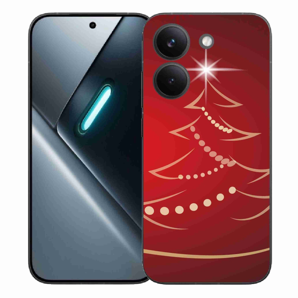 Gelový kryt mmCase na Xiaomi Poco X8 Pro - kreslený vánoční stromek