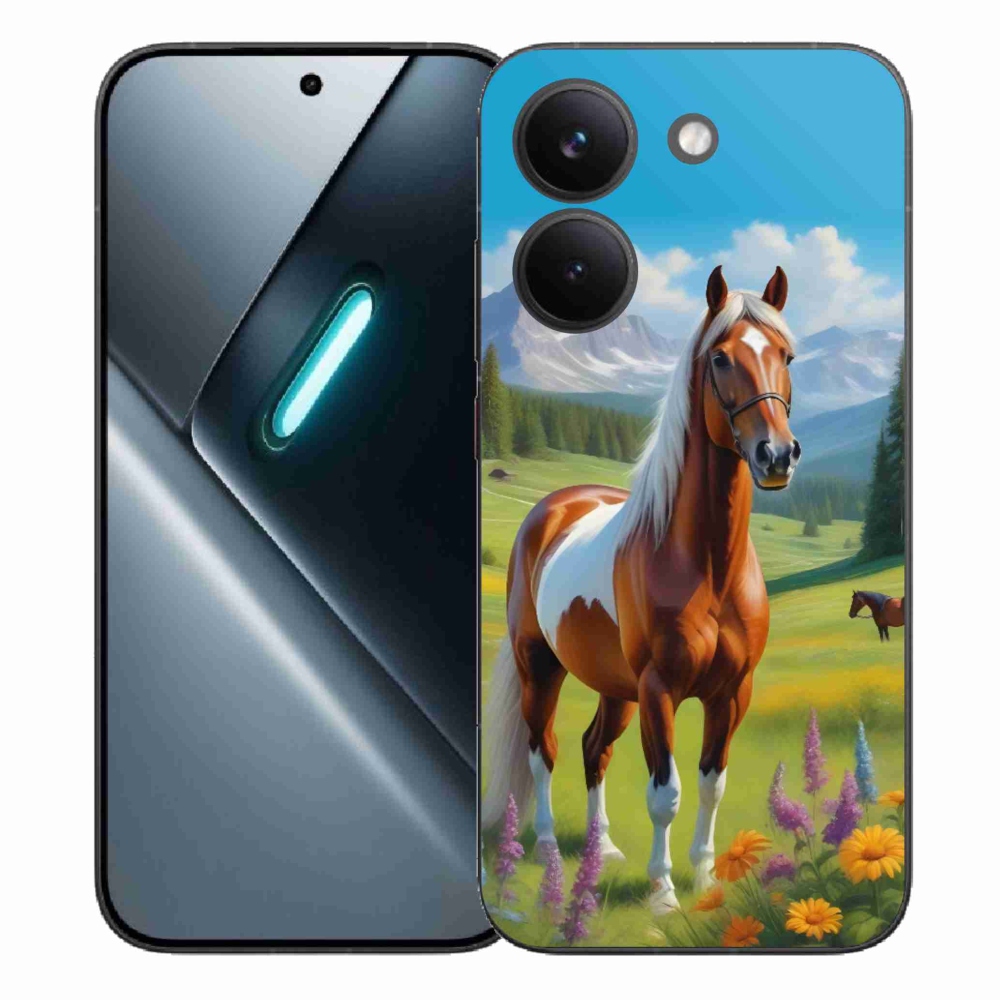 Gelový kryt mmCase na Xiaomi Poco X8 Pro - kůň na louce