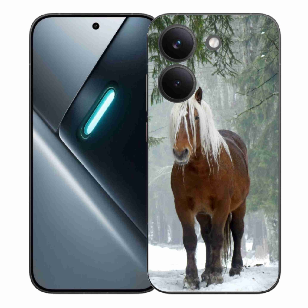 Gelový kryt mmCase na Xiaomi Poco X8 Pro - kůň v lese