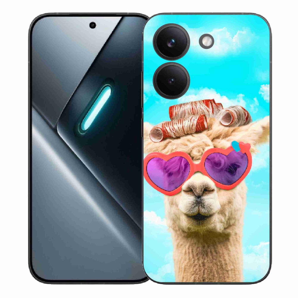 Gelový kryt mmCase na Xiaomi Poco X8 Pro - lama s brýlemi