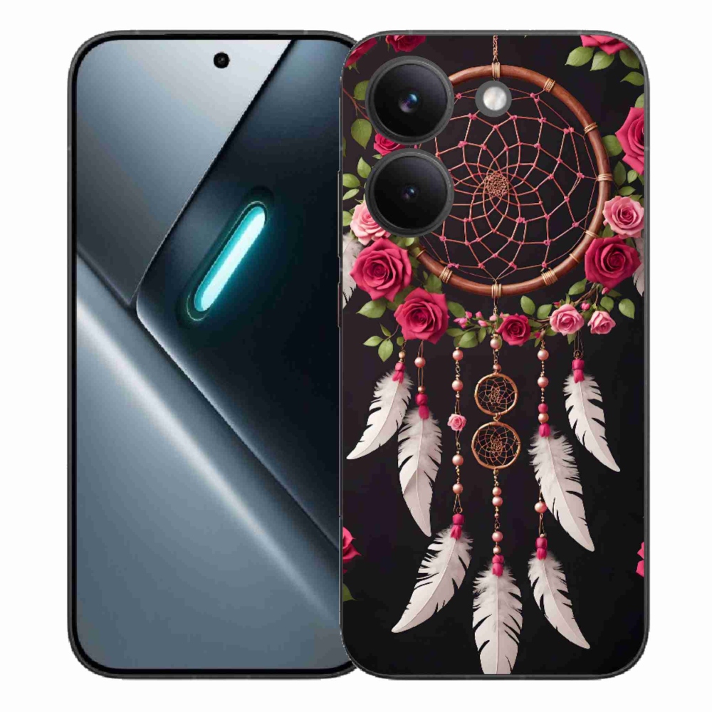 Gelový kryt mmCase na Xiaomi Poco X8 Pro - lapač snů s růžemi
