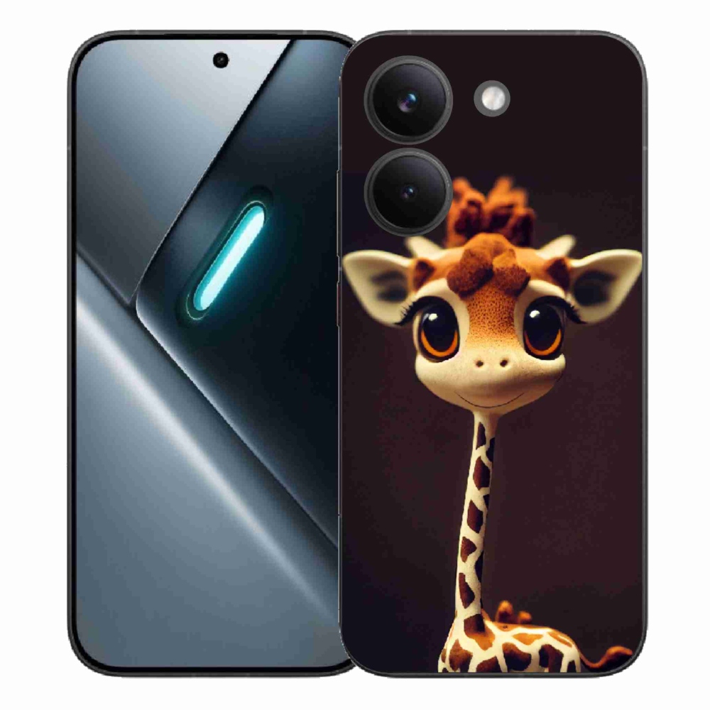 Gelový kryt mmCase na Xiaomi Poco X8 Pro - malá žirafa