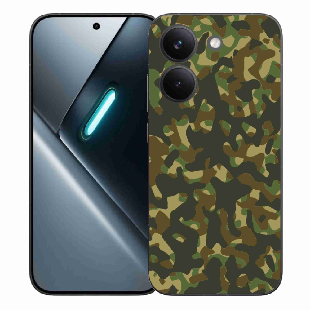 Gelový kryt mmCase na Xiaomi Poco X8 Pro - maskáčový vzor 1