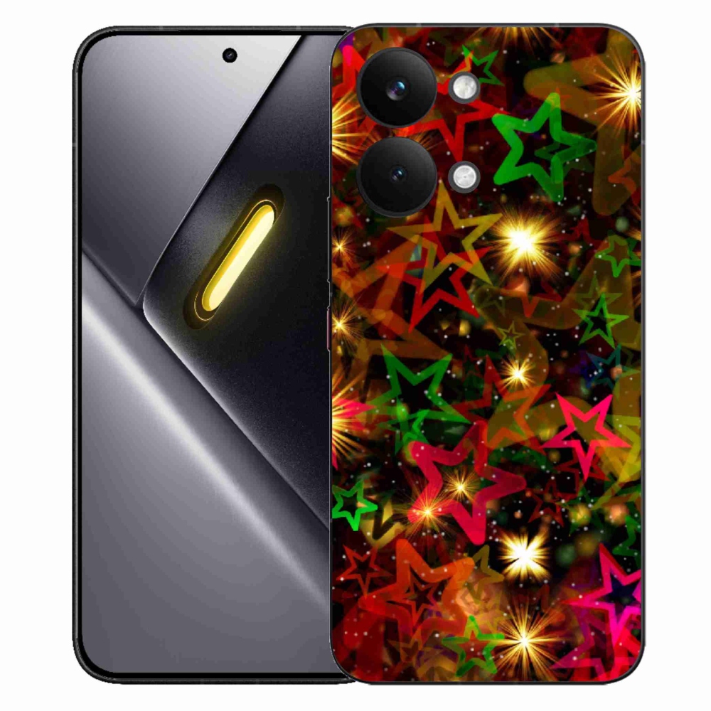 Gelový kryt mmCase na Xiaomi Poco X8 Pro Max - barevné hvězdičky