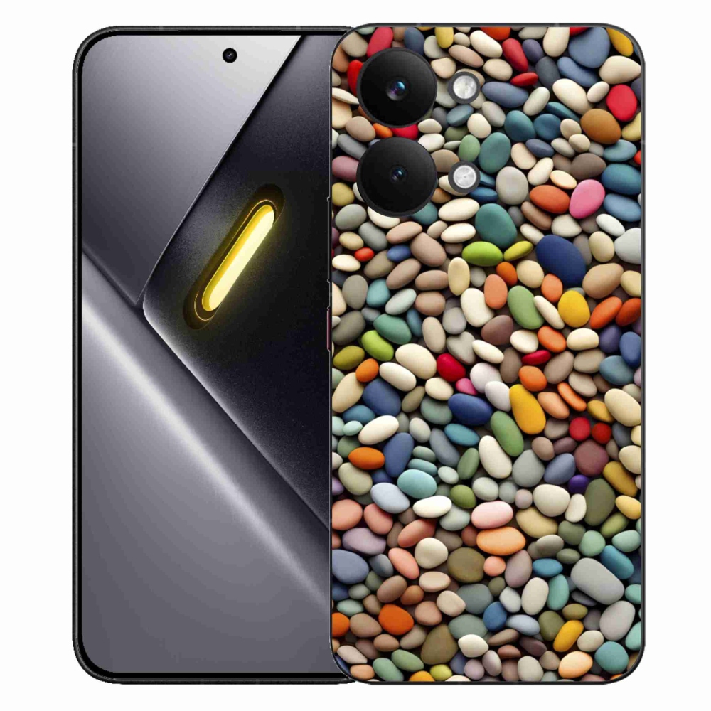 Gelový kryt mmCase na Xiaomi Poco X8 Pro Max - barevné kamínky 2