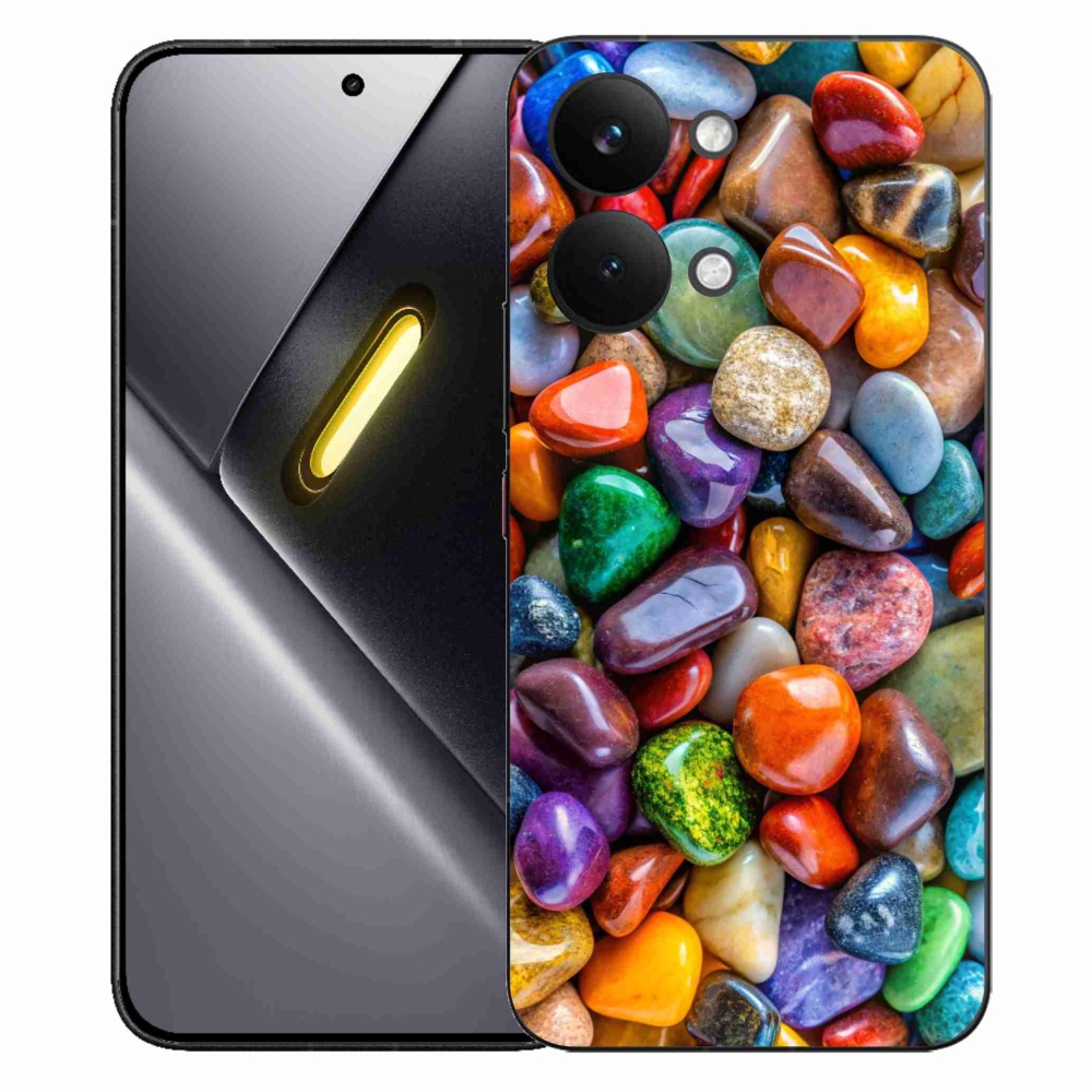Gelový kryt mmCase na Xiaomi Poco X8 Pro Max - barevné kamínky