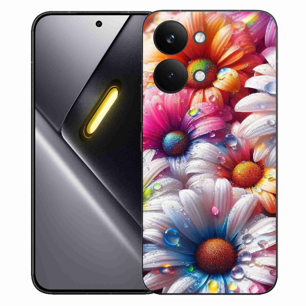 Gelový kryt mmCase na Xiaomi Poco X8 Pro Max - barevné kopretiny