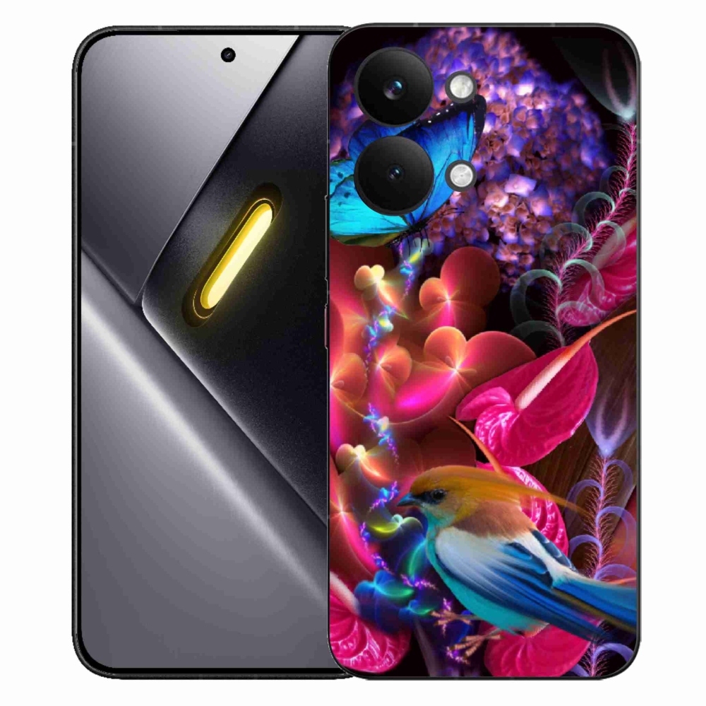 Gelový kryt mmCase na Xiaomi Poco X8 Pro Max - barevné květiny