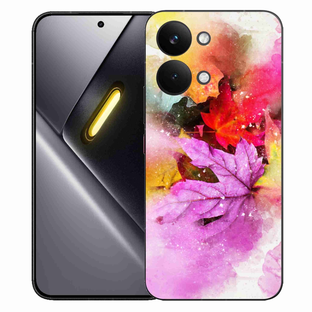 Gelový kryt mmCase na Xiaomi Poco X8 Pro Max - barevné listy