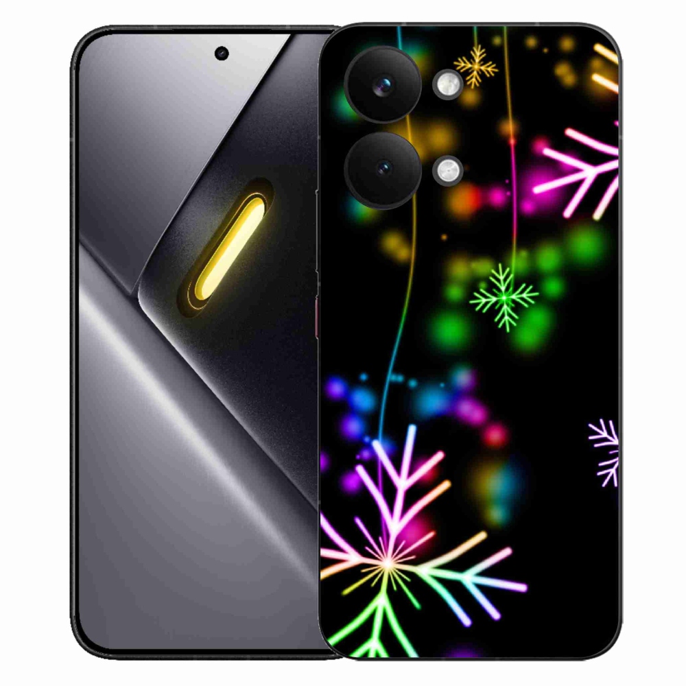 Gelový kryt mmCase na Xiaomi Poco X8 Pro Max - barevné vločky