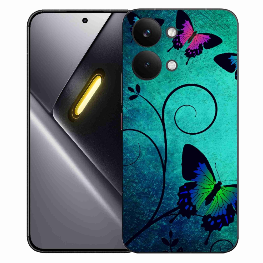 Gelový kryt mmCase na Xiaomi Poco X8 Pro Max - barevní motýli