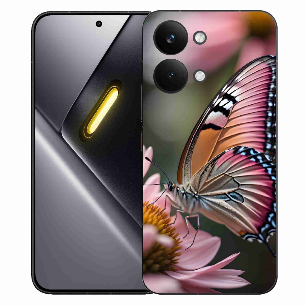 Gelový kryt mmCase na Xiaomi Poco X8 Pro Max - barevný motýl