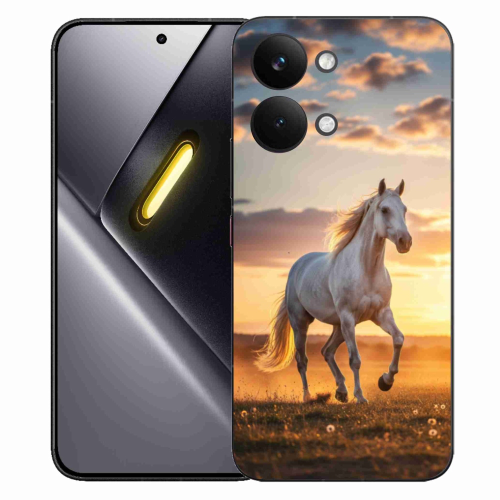 Gelový kryt mmCase na Xiaomi Poco X8 Pro Max - běžící bílý kůň 2