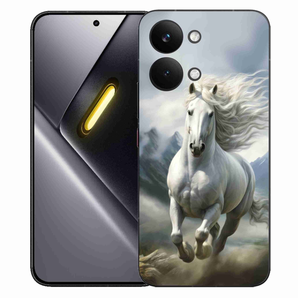 Gelový kryt mmCase na Xiaomi Poco X8 Pro Max - běžící bílý kůň 3
