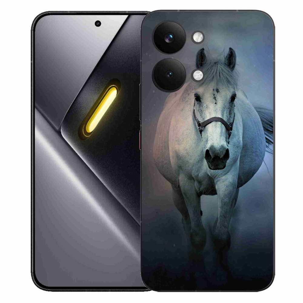 Gelový kryt mmCase na Xiaomi Poco X8 Pro Max - běžící bílý kůň