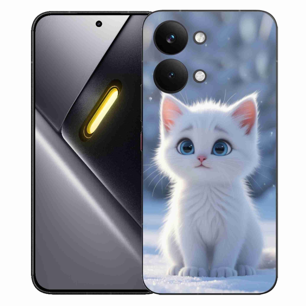 Gelový kryt mmCase na Xiaomi Poco X8 Pro Max - bílé kotě 3