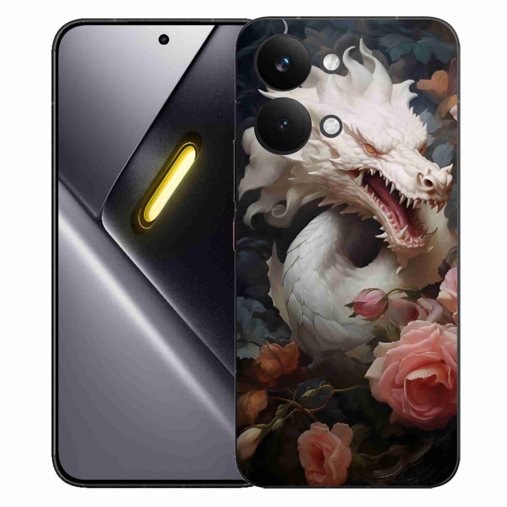 Gelový kryt mmCase na Xiaomi Poco X8 Pro Max - bílý drak