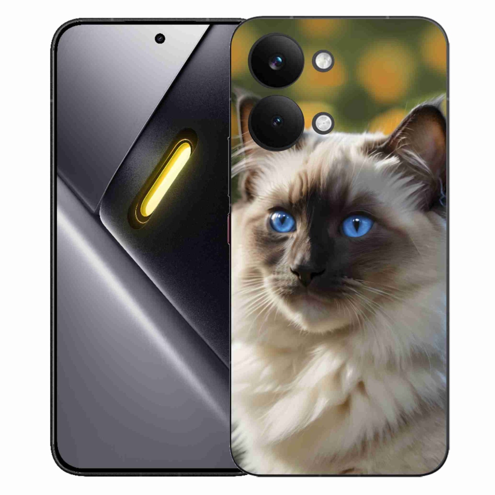 Gelový kryt mmCase na Xiaomi Poco X8 Pro Max - bílý ragdoll