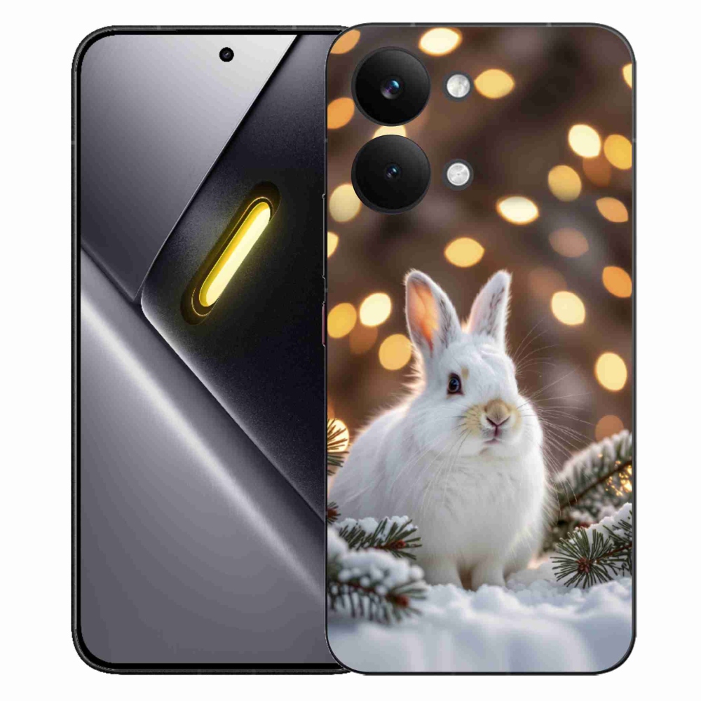 Gelový kryt mmCase na Xiaomi Poco X8 Pro Max - bílý zajíc