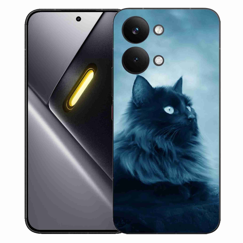 Gelový kryt mmCase na Xiaomi Poco X8 Pro Max - černá kočka 1