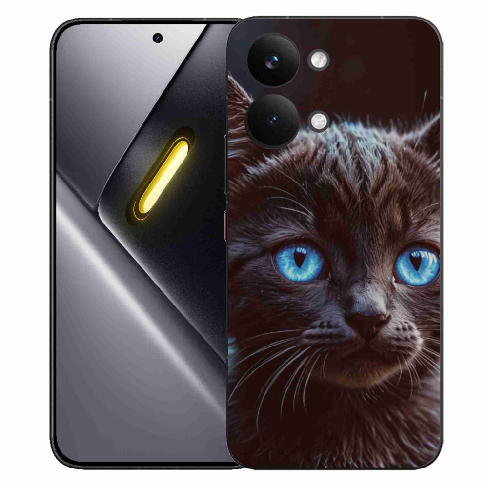 Gelový kryt mmCase na Xiaomi Poco X8 Pro Max - černé kotě 2