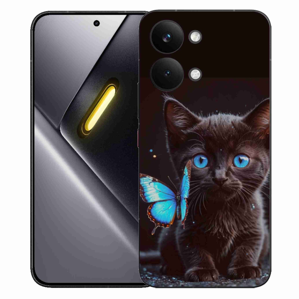 Gelový kryt mmCase na Xiaomi Poco X8 Pro Max - černé kotě 3