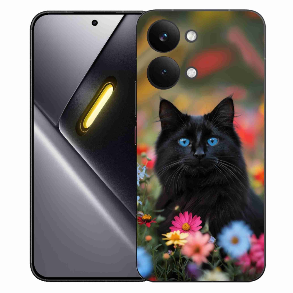 Gelový kryt mmCase na Xiaomi Poco X8 Pro Max - černé kotě 4