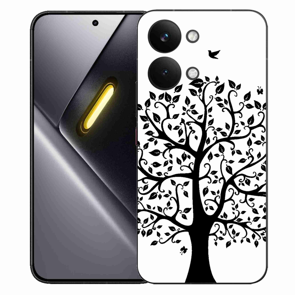 Gelový kryt mmCase na Xiaomi Poco X8 Pro Max - černobílý strom