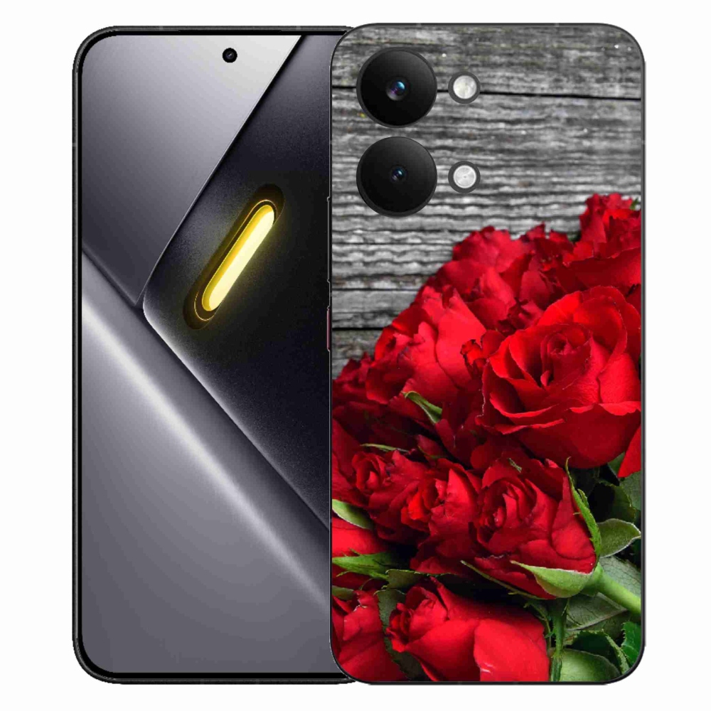 Gelový kryt mmCase na Xiaomi Poco X8 Pro Max - červené růže