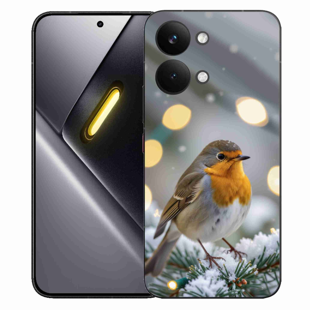 Gelový kryt mmCase na Xiaomi Poco X8 Pro Max - červenka v zimě