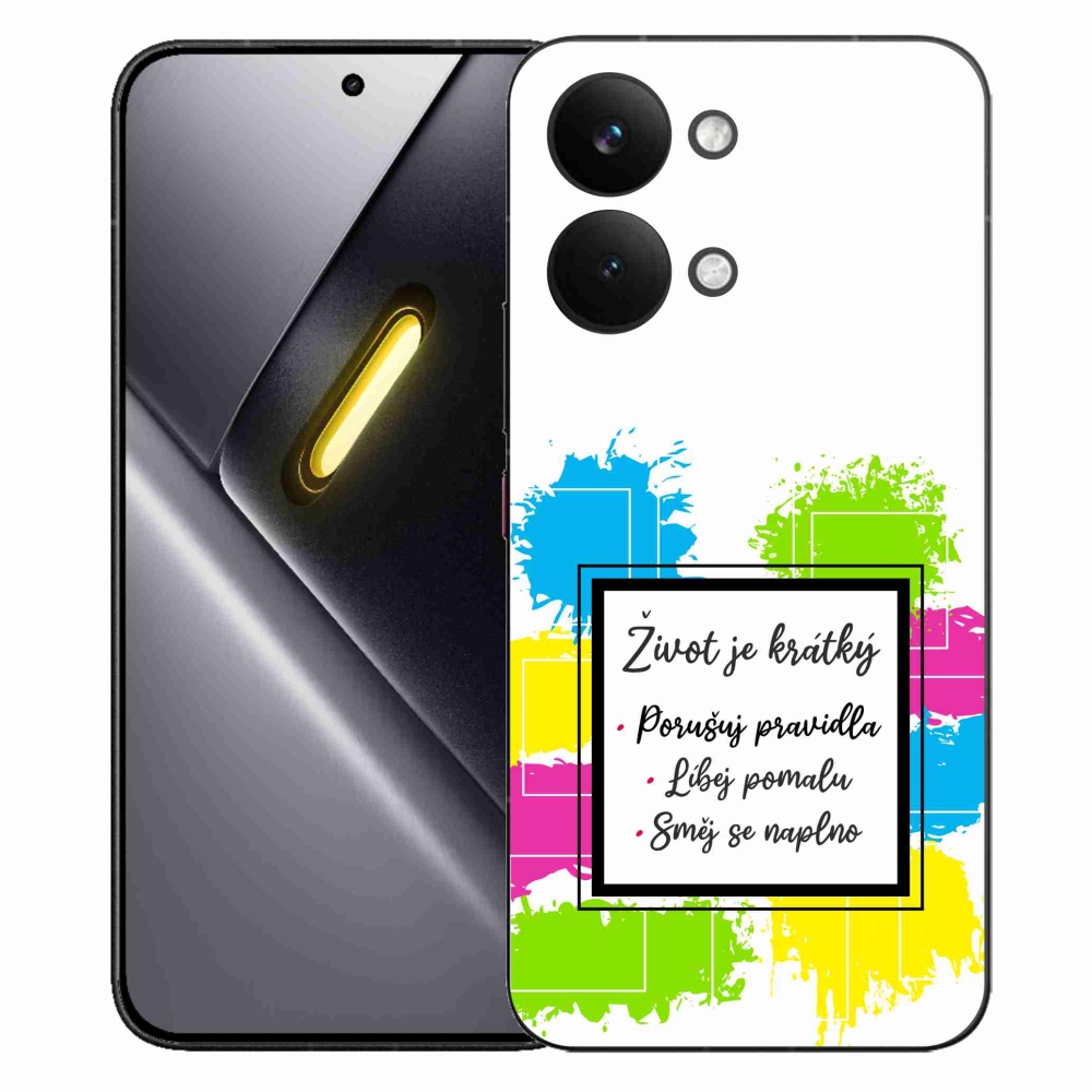 Gelový kryt mmCase na Xiaomi Poco X8 Pro Max - citát 5 bílé pozadí