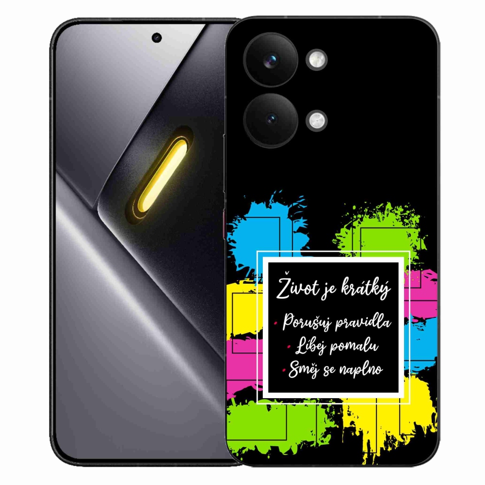 Gelový kryt mmCase na Xiaomi Poco X8 Pro Max - citát 5 černé pozadí