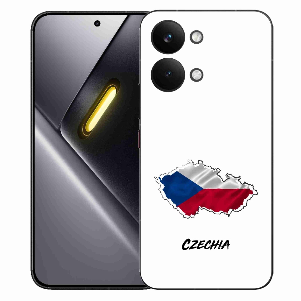 Gelový kryt mmCase na Xiaomi Poco X8 Pro Max - Czechia bílé pozadí