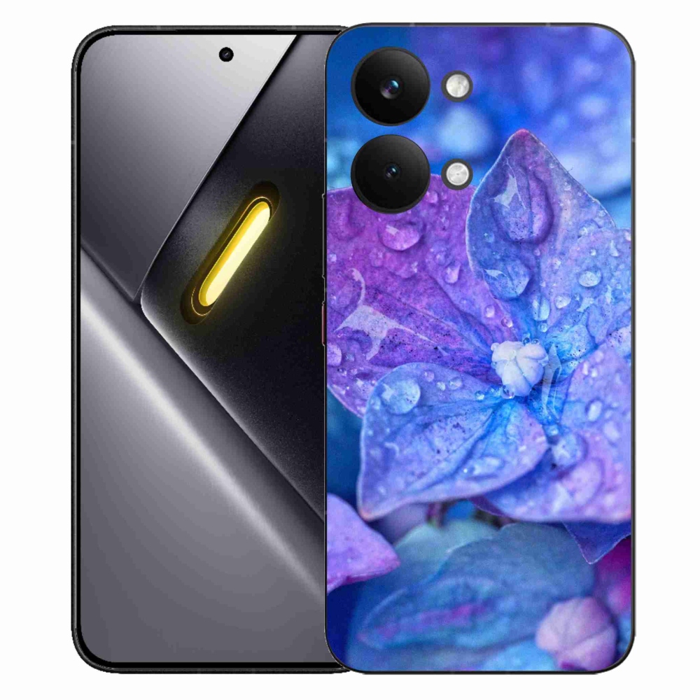 Gelový kryt mmCase na Xiaomi Poco X8 Pro Max - fialový květ