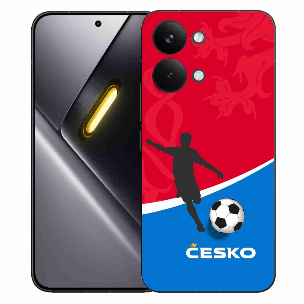Gelový kryt mmCase na Xiaomi Poco X8 Pro Max - fotbal Česko