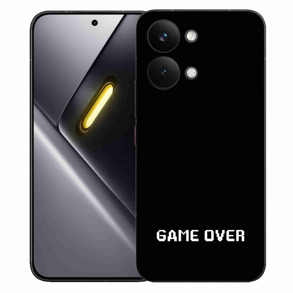 Gelový kryt mmCase na Xiaomi Poco X8 Pro Max - game over černé pozadí
