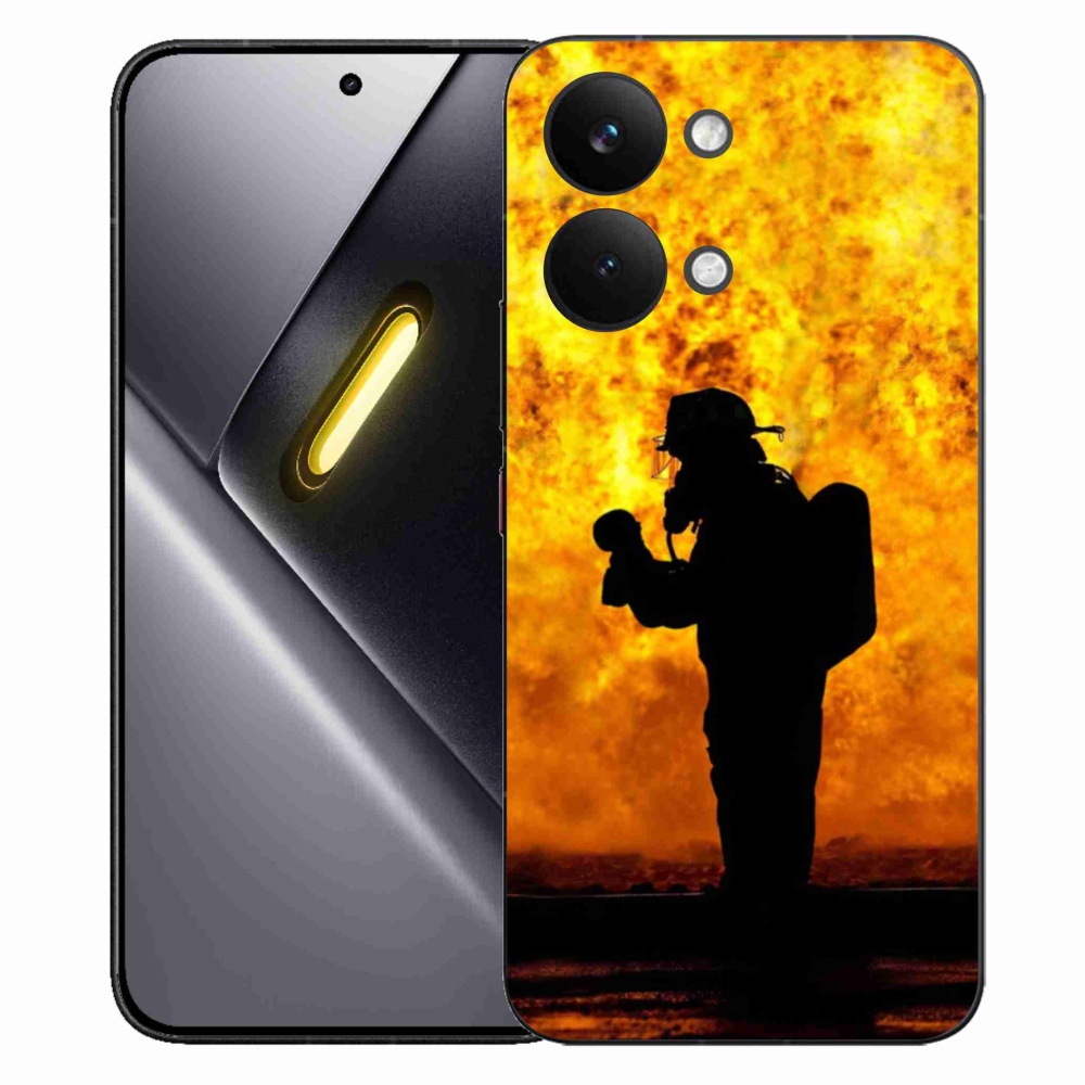 Gelový kryt mmCase na Xiaomi Poco X8 Pro Max - hasič