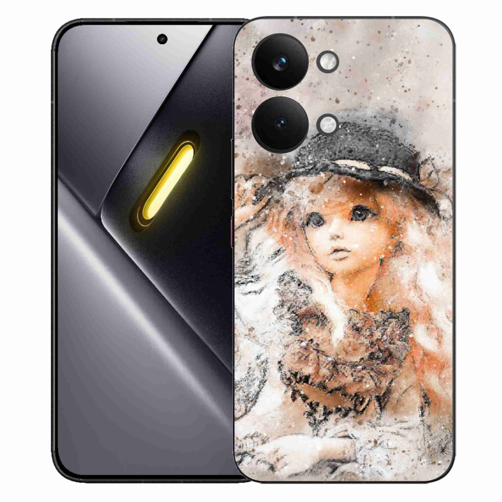 Gelový kryt mmCase na Xiaomi Poco X8 Pro Max - holčička s kloboukem