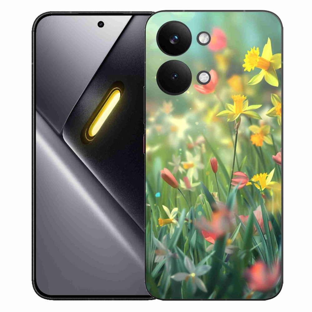 Gelový kryt mmCase na Xiaomi Poco X8 Pro Max - jarní květy