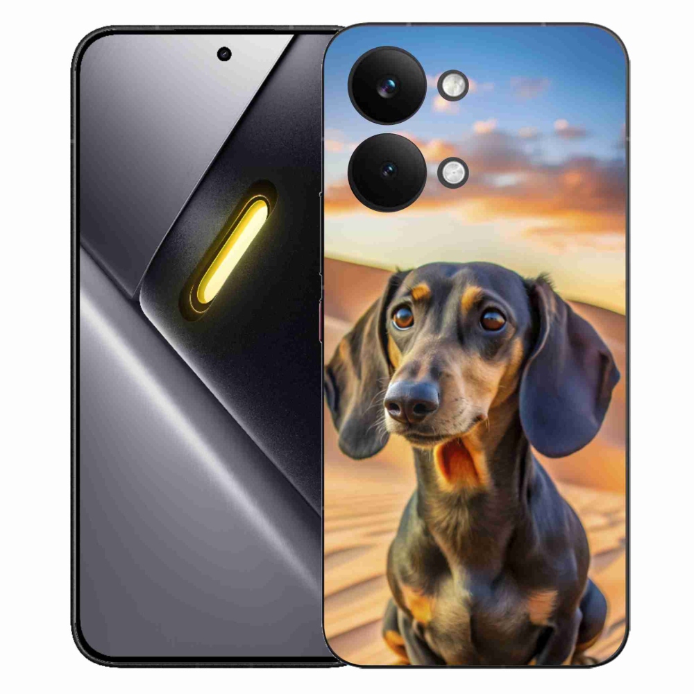 Gelový kryt mmCase na Xiaomi Poco X8 Pro Max - jezevčík 3 