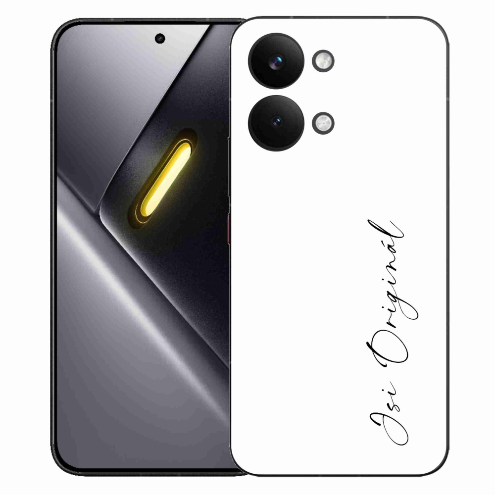 Gelový kryt mmCase na Xiaomi Poco X8 Pro Max - jsi originál bílé pozadí