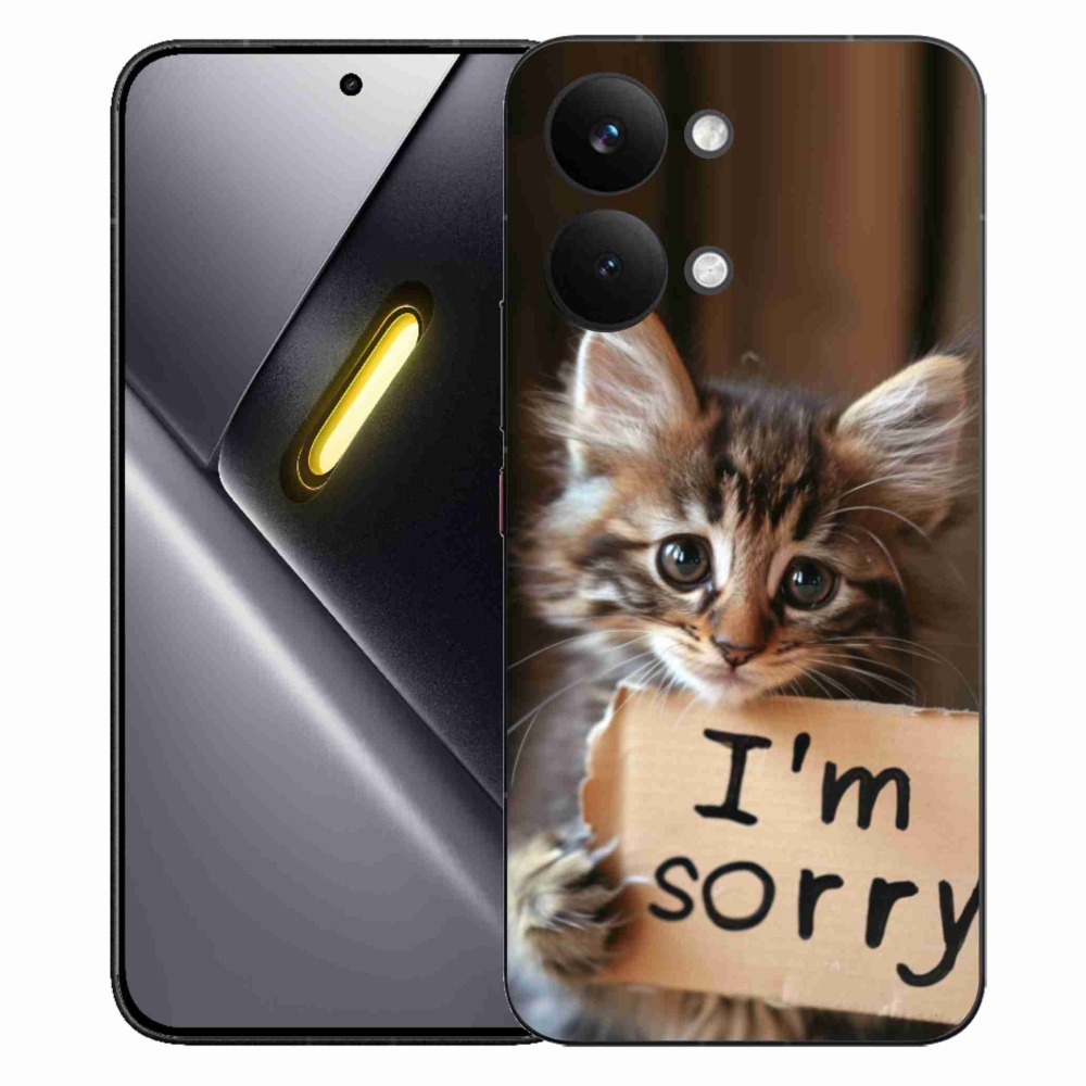 Gelový kryt mmCase na Xiaomi Poco X8 Pro Max - kočíčí omluva