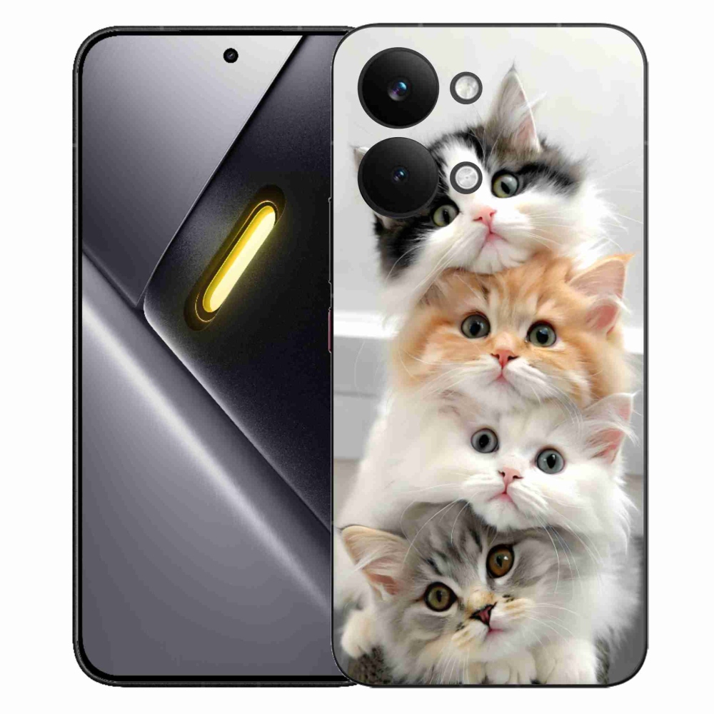 Gelový kryt mmCase na Xiaomi Poco X8 Pro Max - kočičí parta