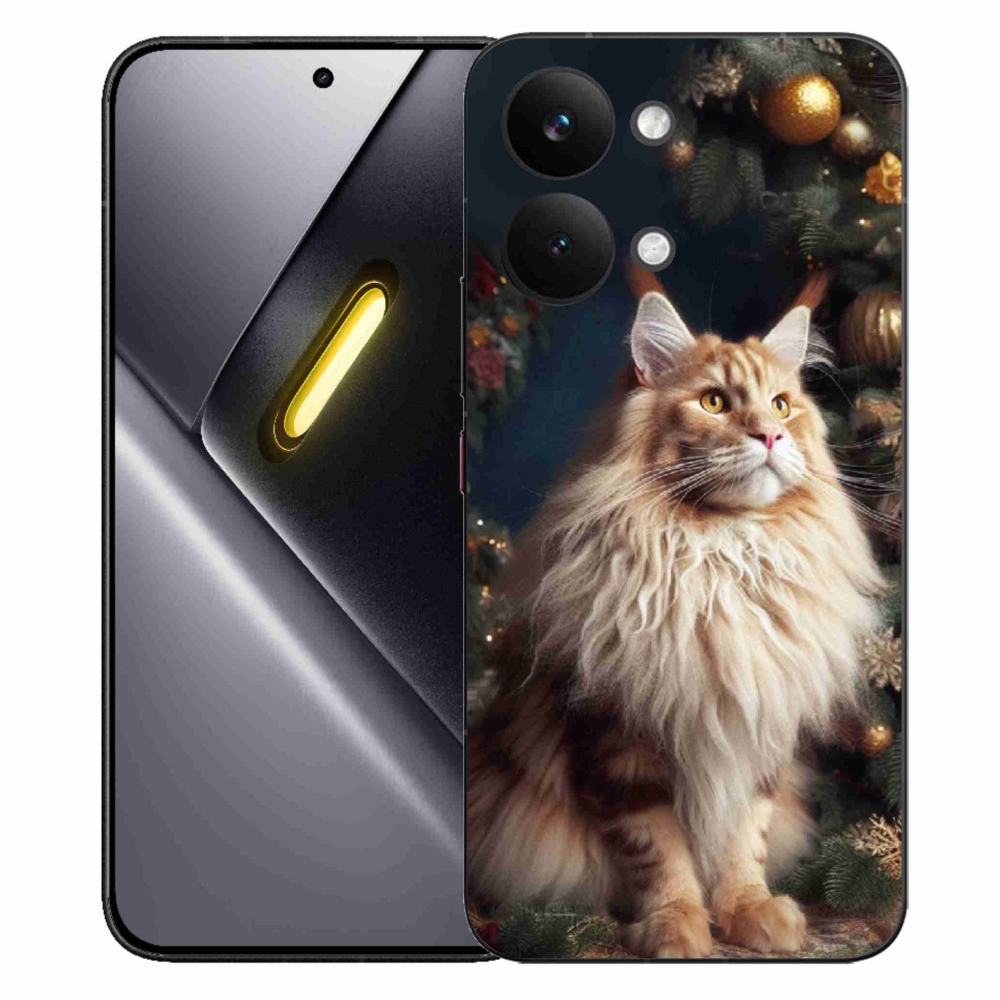 Gelový kryt mmCase na Xiaomi Poco X8 Pro Max - kočka u stromku