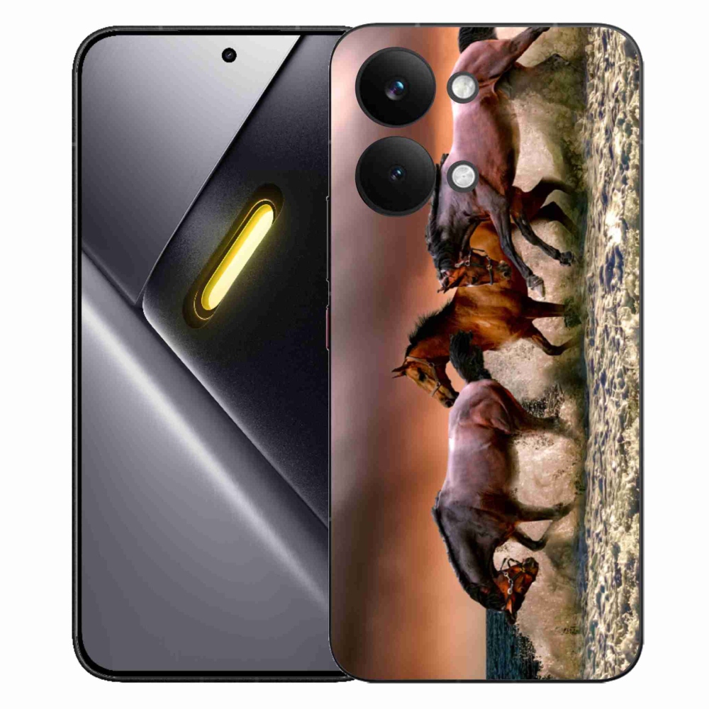 Gelový kryt mmCase na Xiaomi Poco X8 Pro Max - koně 1