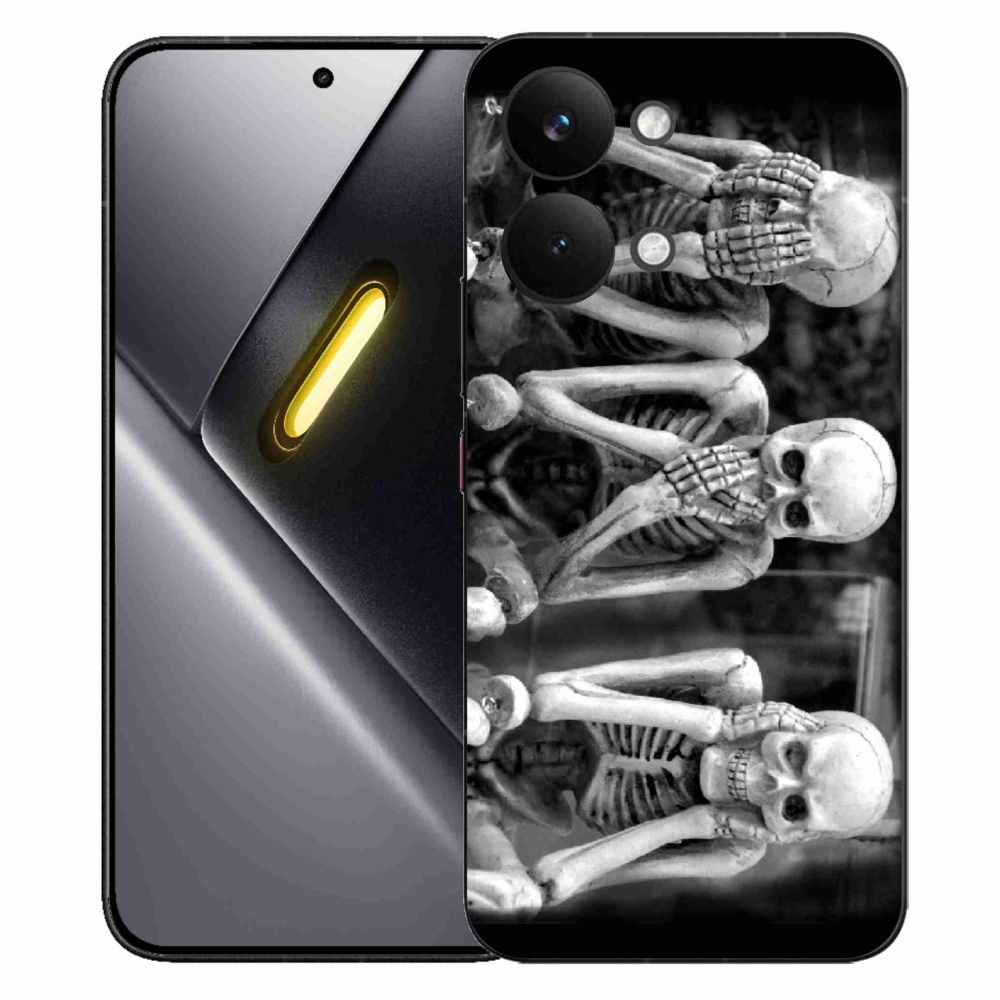 Gelový kryt mmCase na Xiaomi Poco X8 Pro Max - kostlivci