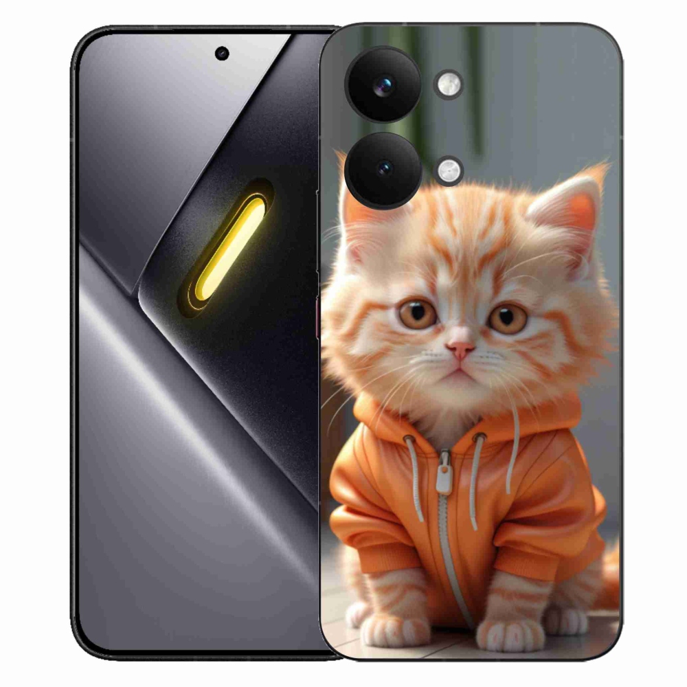 Gelový kryt mmCase na Xiaomi Poco X8 Pro Max - kotě v mikině