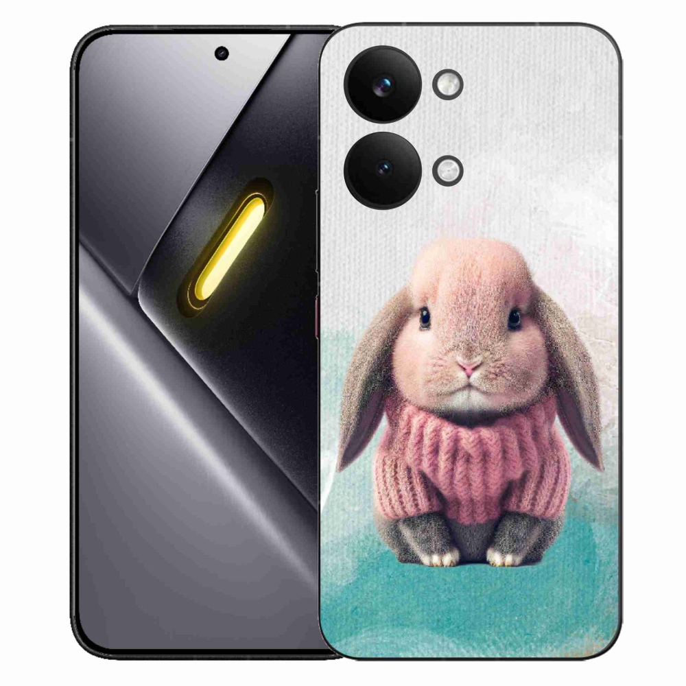 Gelový kryt mmCase na Xiaomi Poco X8 Pro Max - králíček ve svetru
