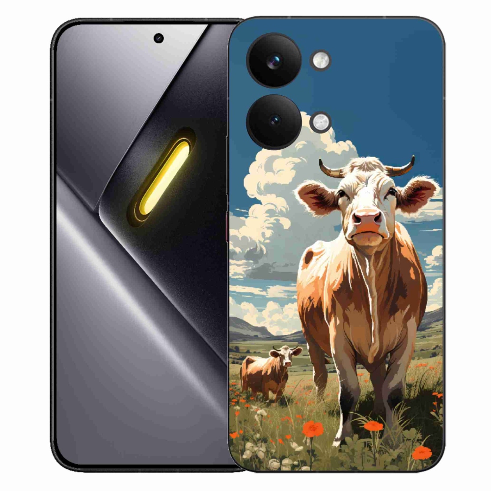 Gelový kryt mmCase na Xiaomi Poco X8 Pro Max - krávy na louce